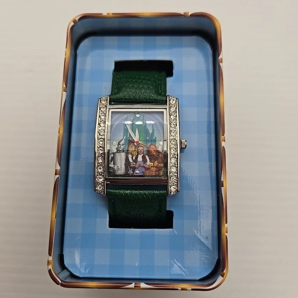 Wizard Of Oz Wrist Watch  With Collectors Picnic Basket Tin 2008 New‎
